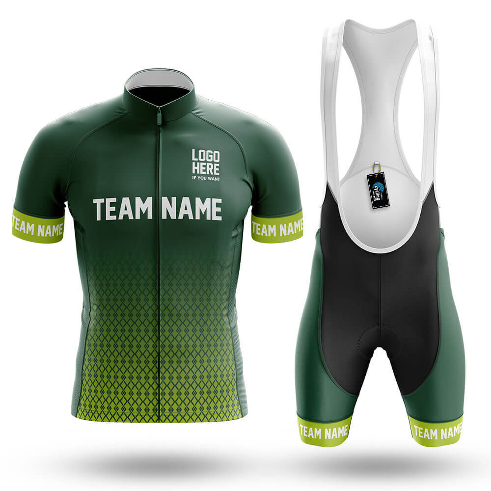 Custom Team Name S1 Green - Men's Cycling Kit