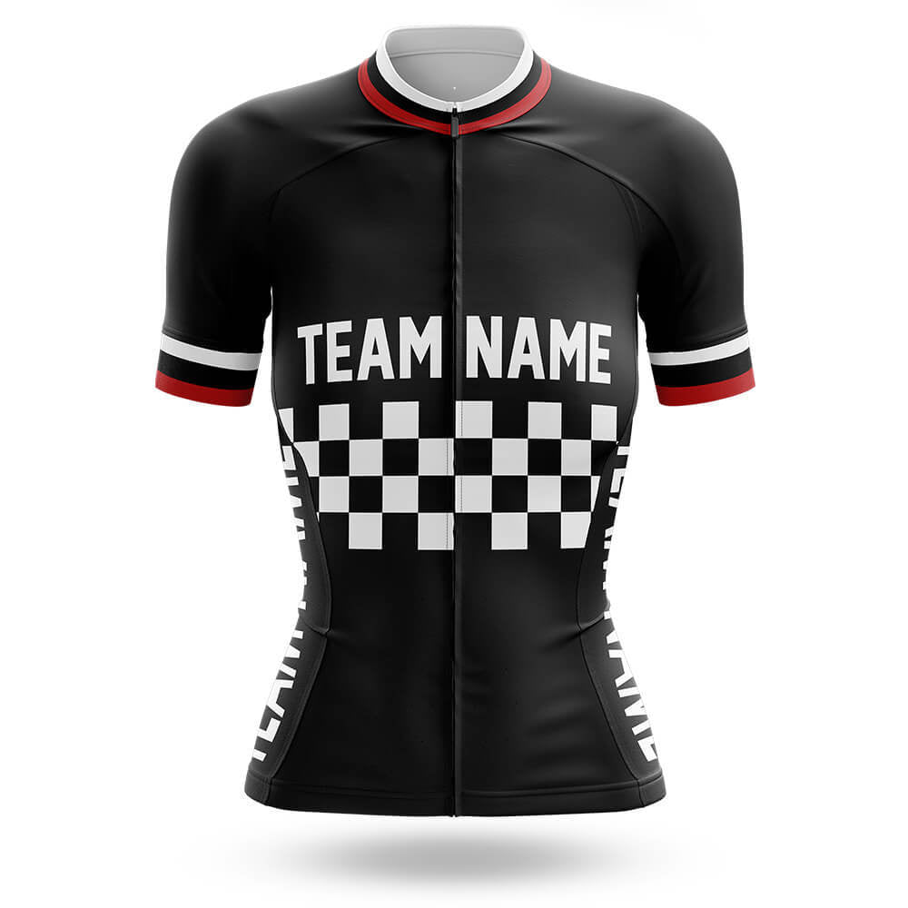 Custom Team Name M7 Black - Women's Cycling Kit
