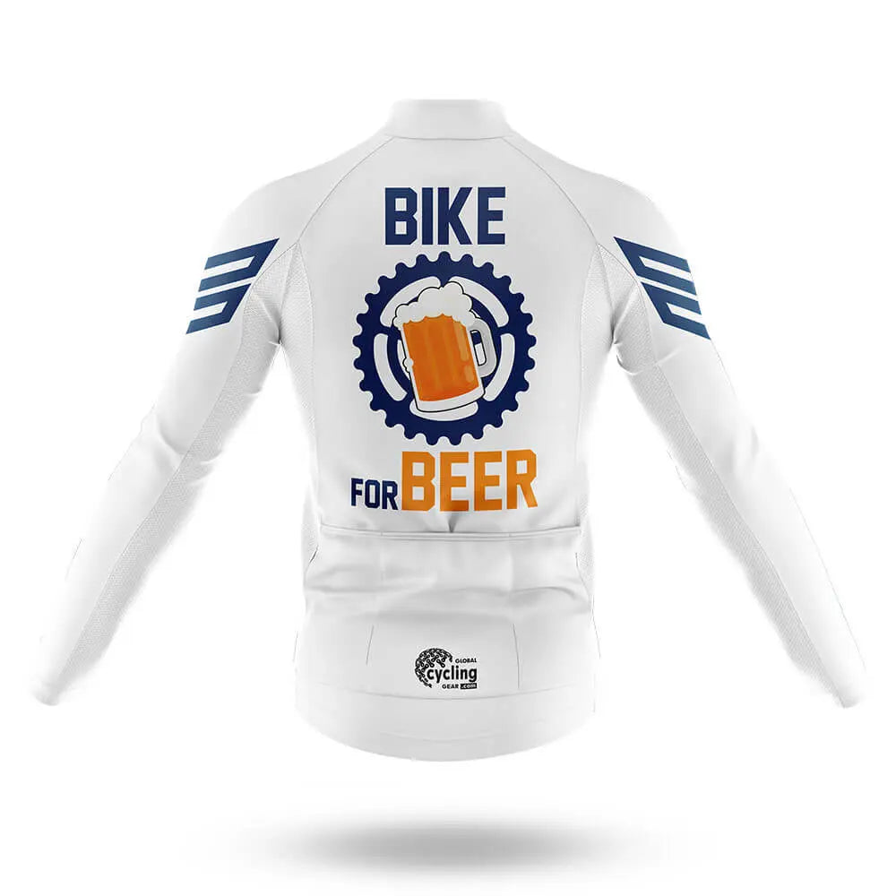 Bike For Beer V3 - White - Men's Cycling Kit