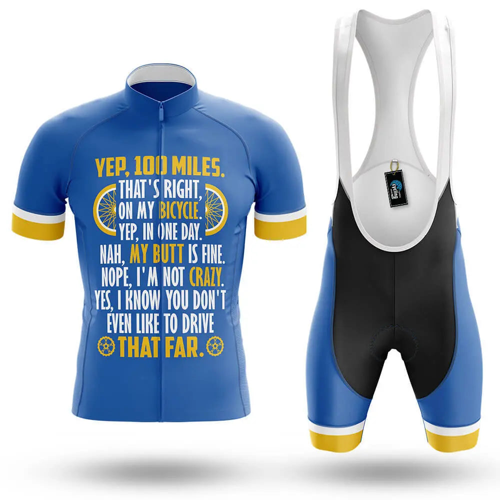 Yep! 100 Miles - Men's Cycling Kit
