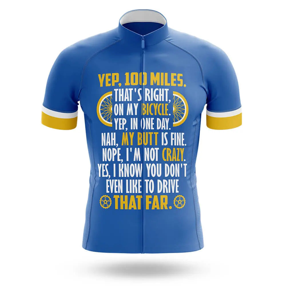 Yep! 100 Miles - Men's Cycling Kit